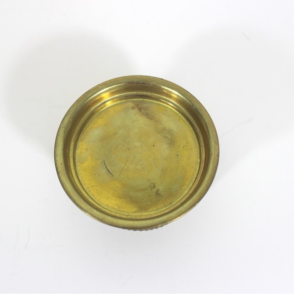 Vintage Brass Wine Coaster, Bottle Holder or Pillar Candle Holder - Picture 7 of 7